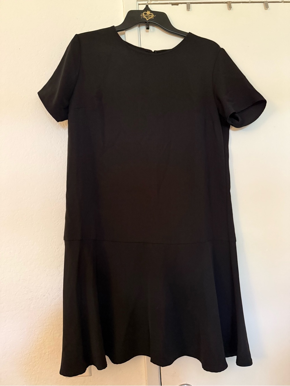 Wesc Black Short-Sleeve Mini Dress